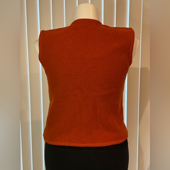 VINTAGE 80s Tally Ho - 100% Wool Vest - Picture 4 of 8